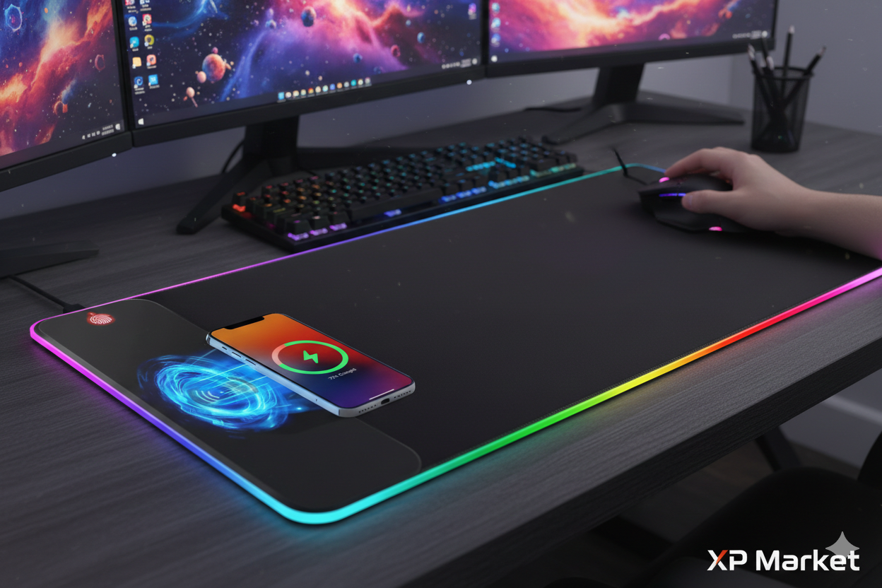 XP Market – Tapis de Souris Gaming RGB Rechargeable XXL